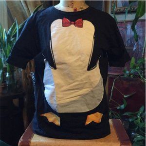 (Bundle 3for$12) Black Penguin Tuxedo Graphic Tee